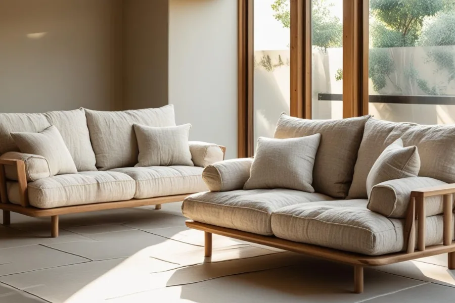 Sofa ruang tamu berbahan ramah lingkungan yang tersedia di furniture terdekat