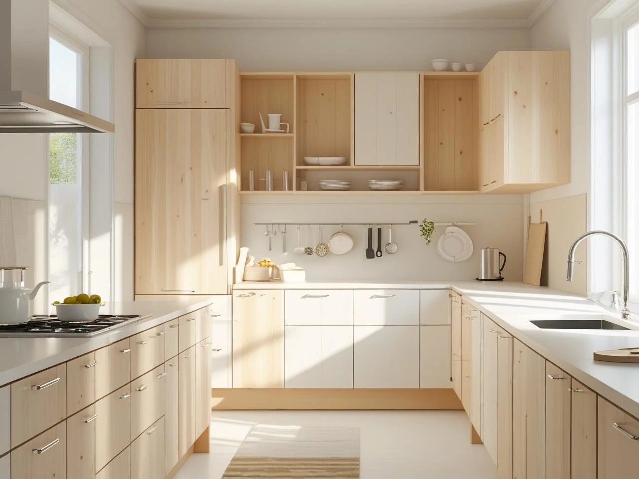 kitchen set scandinavian cerah