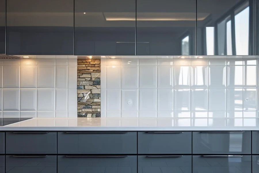 Backsplash Motif Dapur Minimalis Modern