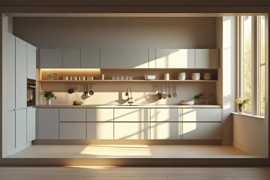 Dapur Minimalis Modern Abu Netral