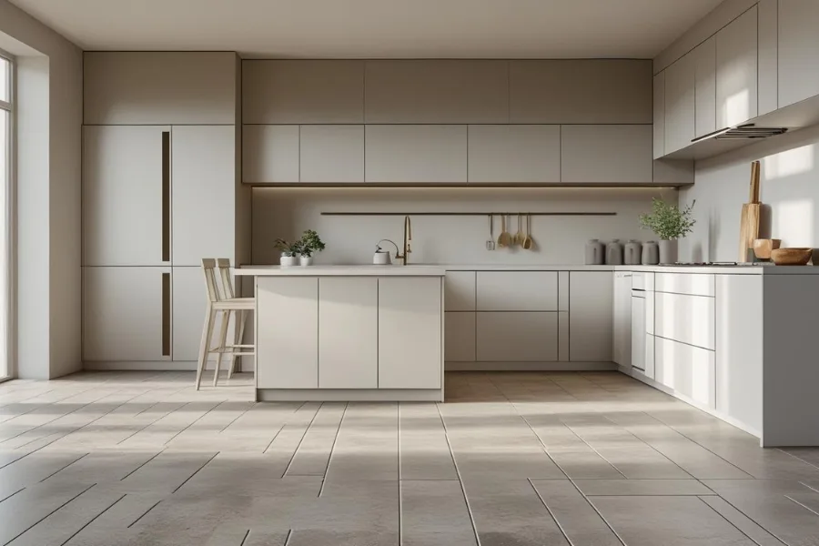 Lantai Anti Licin Dapur Minimalis Modern