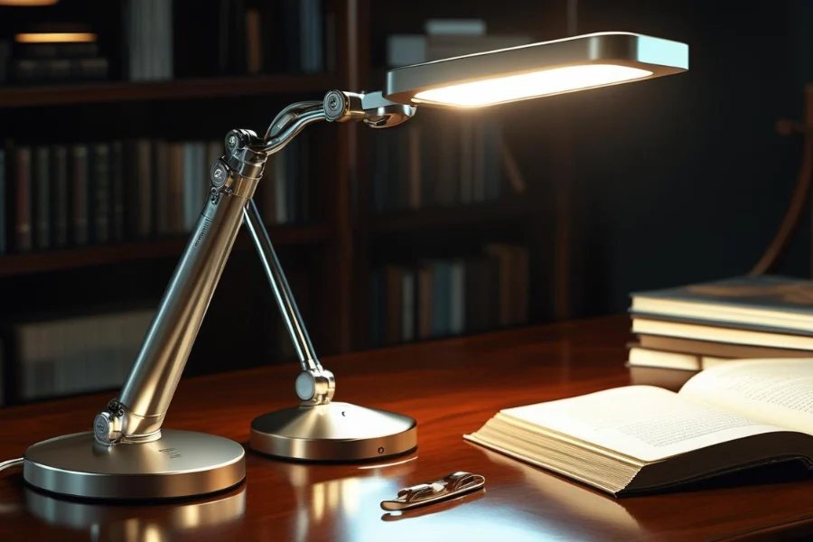 Lampu meja kerja eksklusif untuk pencahayaan fokus dari furniture terdekat