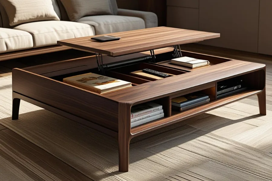 Meja kopi bundar bergaya dari pilihan furniture terdekat
