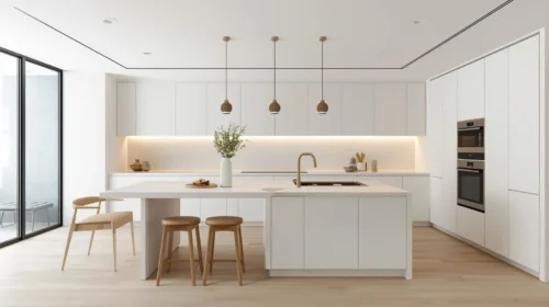 Dapur Minimalis Modern dengan Island Table