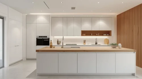 Dapur Minimalis Modern dengan Sentuhan Kayu
