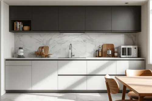 Dapur Kecil dengan Desain Efisien