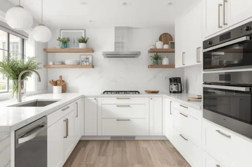 Dapur Putih Serba Bersih