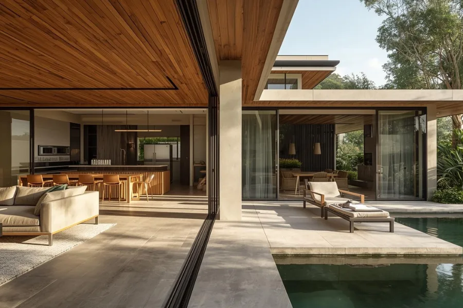 Hunian Sejuk dengan Gaya Rumah Tropis Modern