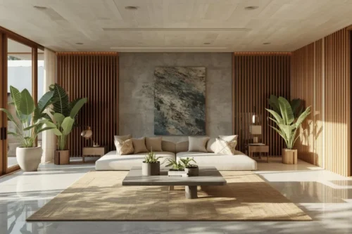 Kenyamanan dan Keseimbangan Visual dari rumah tropis modern