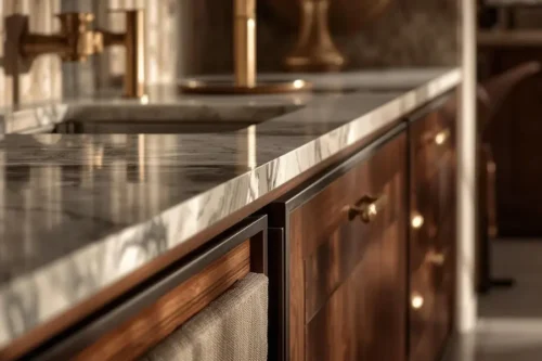 Penggunaan material premium pada rumah mewah