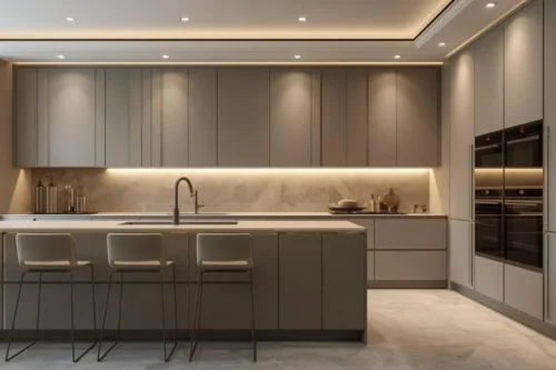 warna netral dengan sentuhan modern