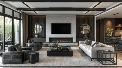 Aksen Material Besi dan Baja Hitam