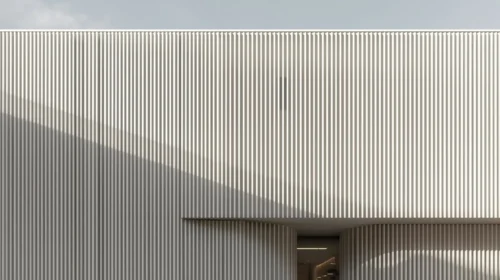 Fasad Garis Vertikal dan Horizontal