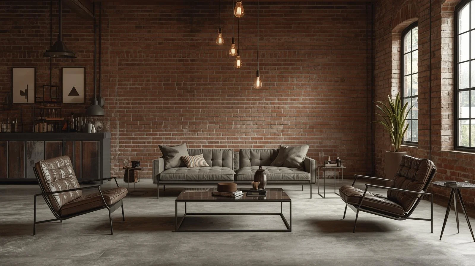 Ide Ruang Keluarga Minimalis dengan Sentuhan Industrial