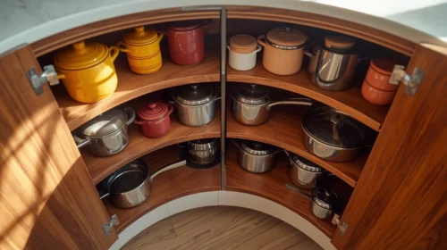 Kabinet Sudut Putar (Lazy Susan)