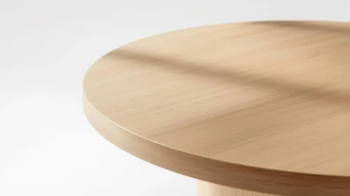 Meja Kayu Bundar Ala Jepang (Zen Style)