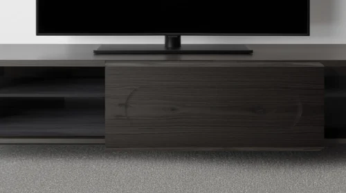 Meja TV dengan Pintu Geser (Sliding Door)