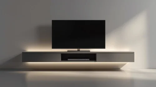 Model Meja TV Gantung (Floating Shelf)