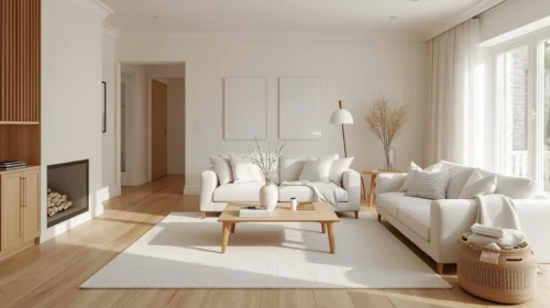 Perpaduan Elemen Kayu dan Warna Putih