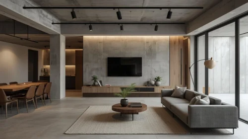 Sentuhan Industrial Minimalis