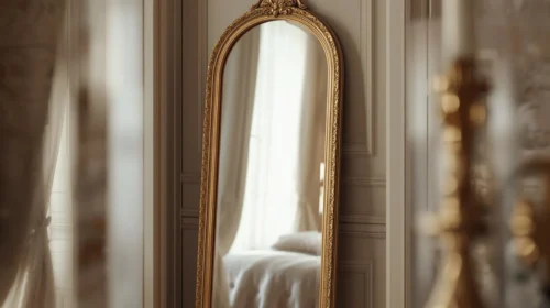 Cermin Full-Body Melengkung (Arched Mirror)