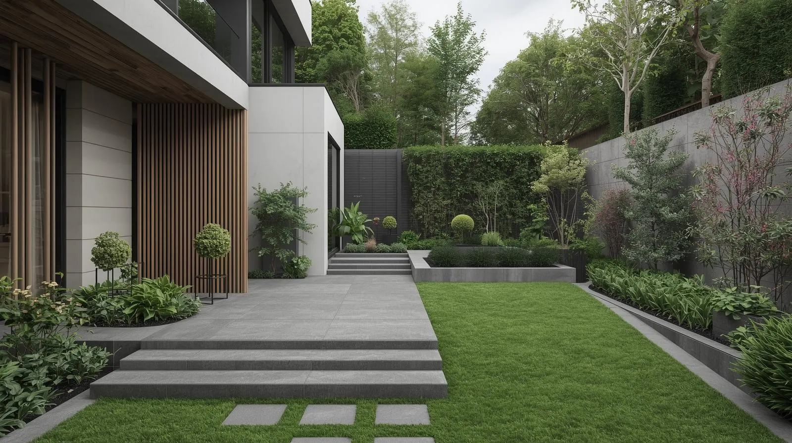 Desain Taman Minimalis Modern Bikin Rumah Mewah