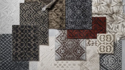 Karpet Bulu atau Permadani Bermotif Geometris
