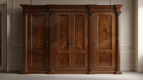 Lemari Besi Pakaian 3 Pintu High-End