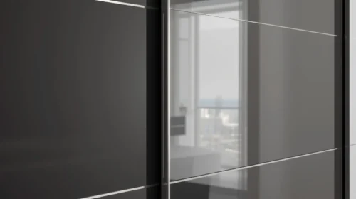 Lemari Besi Pakaian Sliding (Pintu Geser)