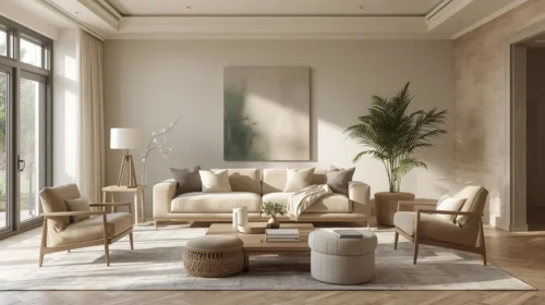 Penerapan Palet Warna Netral dan Earth Tone