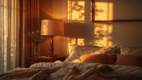 Permainan Lampu Warm White & Sunset Lamp