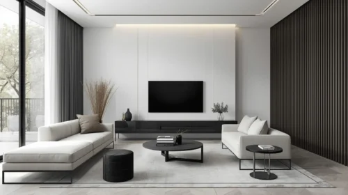 Sentuhan Warna Monokrom dengan Aksen Gold