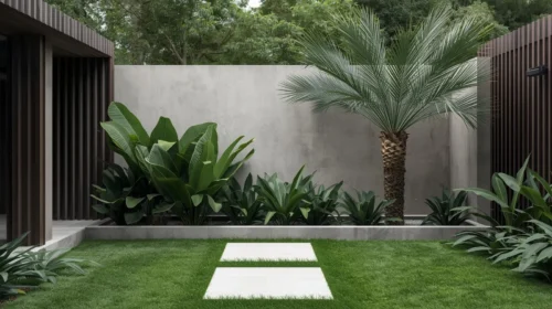 Taman Tropis Minimalis (Modern Tropical)