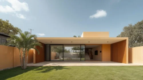 Fasad Minimalis Geometris