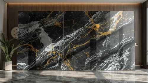 Panel Marmer Full Slab untuk Fokus Utama