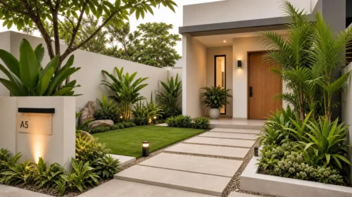 Pesona Taman Minimalis Depan Rumah