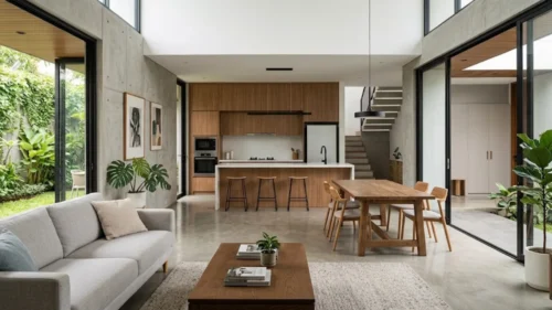 Penerapan Konsep Open Plan